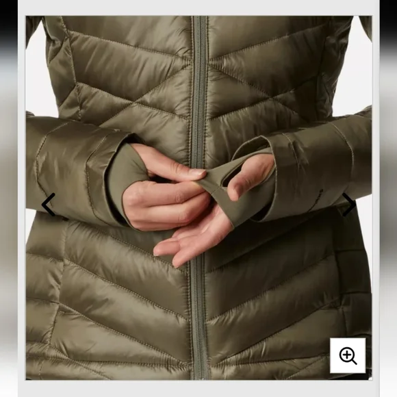 Columbia Women's Olive Green Puffer Jacket With Omni Heat Sz 2XL - Picture 5 of 16